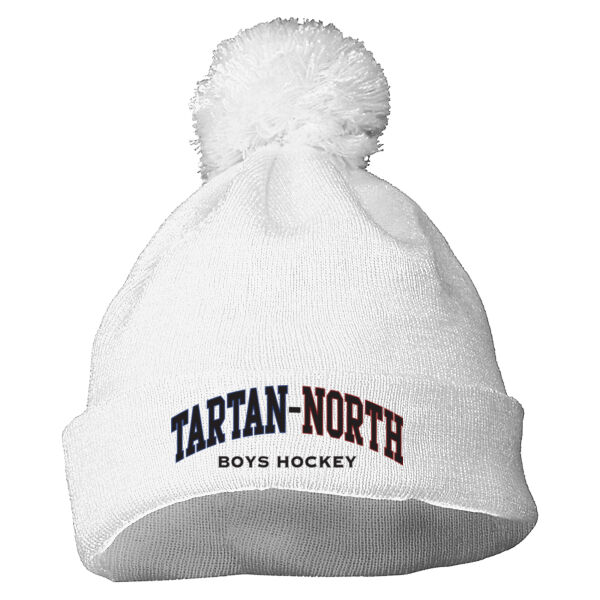 Augusta - Pom Beanie - Embroidered Logo Thumbnail