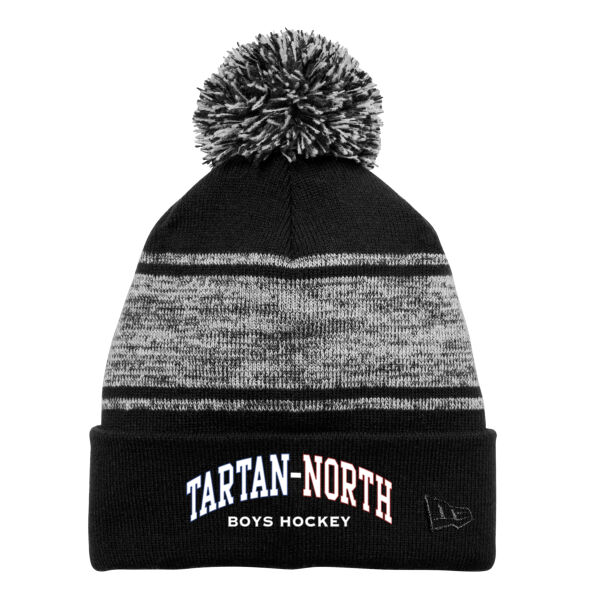 New Era® Knit Chilled Pom Beanie - Embroidered Logo Thumbnail