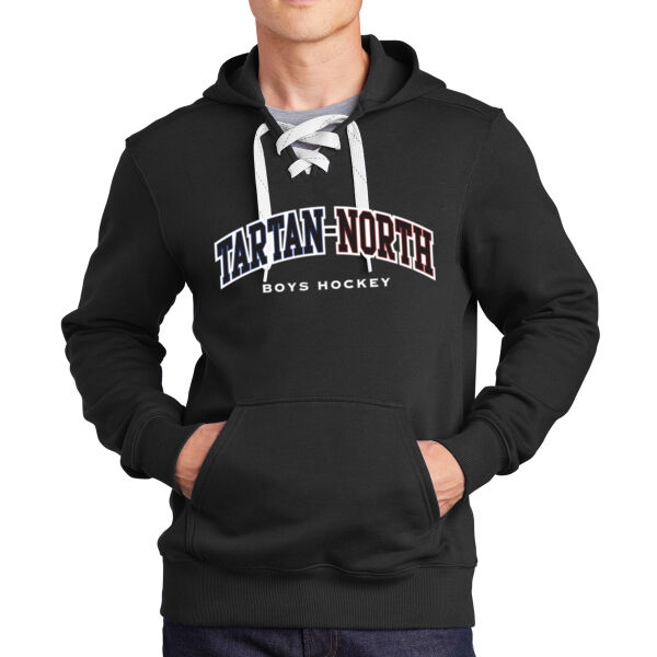 Sport-Tek® Lace Up Pullover Hooded Sweatshirt - Applique Logo Thumbnail