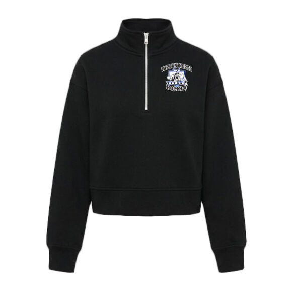 BELLA+CANVAS® Women’s 10-Ounce 1/2-Zip Pullover - Embroidered Logo Thumbnail