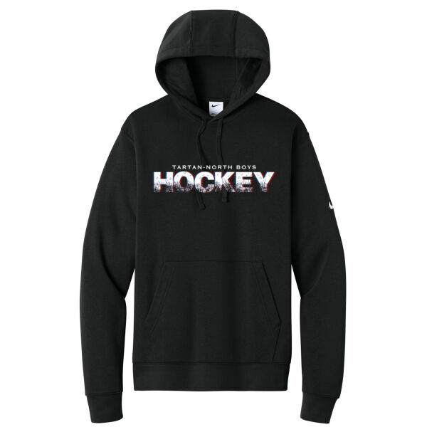 Nike Club Fleece Sleeve Swoosh Pullover Hoodie - Printed Logo Thumbnail