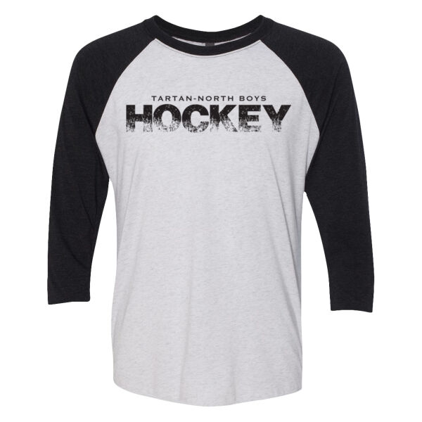 Next Level - Unisex Triblend Three-Quarter Raglan T-Shirt - Printed Logo Thumbnail